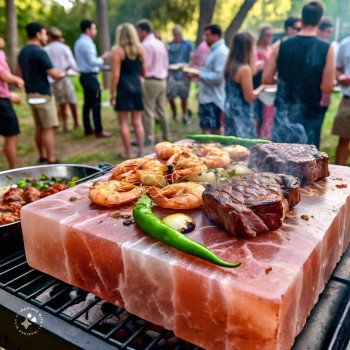 Himalayan Pink Salt Cooking Block 8 x 8 x 2 (Pack of 3)