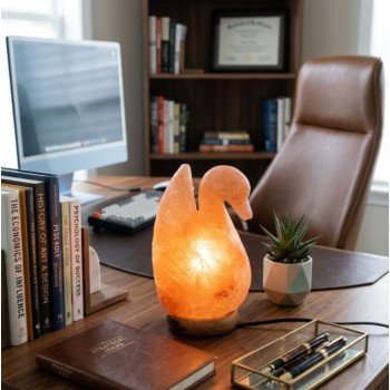 Serene Swan Himalayan Pink Salt Lamp