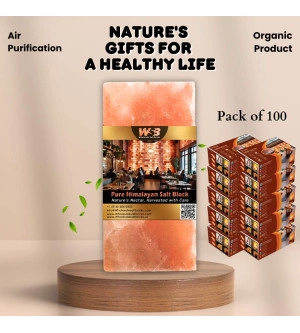 Himalayan Salt Bricks 8" x 4" x 2" - Pack of 100
