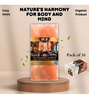 Himalayan Salt Bricks 8" x 4" x 2" - Pack of 10