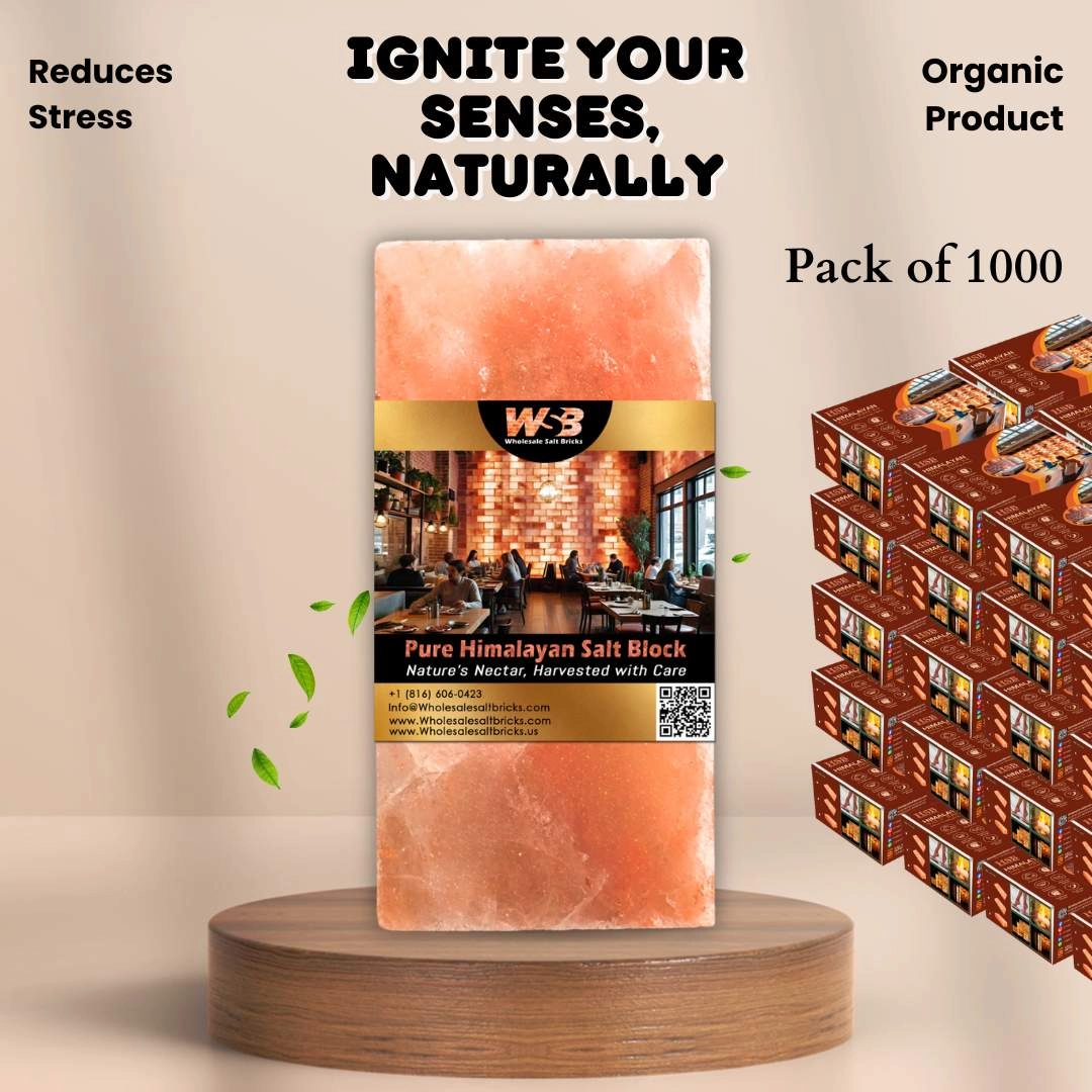 Himalayan Salt Bricks 8" x 4" x 1" - Pack of 1000