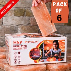 Himalayan Pink Salt Tiles 8×4×0.75 – Hand-Cut Natural Salt Brick for Salt Wall Installations