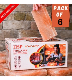 Himalayan Pink Salt Tiles 8×4×0.75 – Hand-Cut Natural Salt Brick for Salt Wall Installations