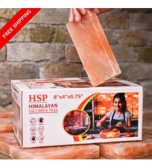 Himalayan Pink Salt Tiles 8×4×0.75 – Hand-Cut Natural Salt Brick for Salt Wall Installations
