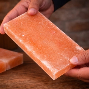 Pink Salt Tiles 8x4x1 | Natural Salt Block for Spa & Décor