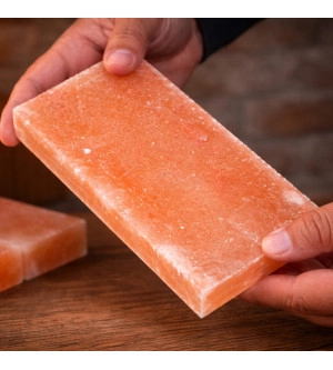 Pink Salt Tiles 8x4x1 | Natural Salt Block for Spa & Décor