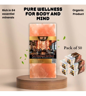 Himalayan Salt Bricks 8" x 4" x 1" - Pack of 50