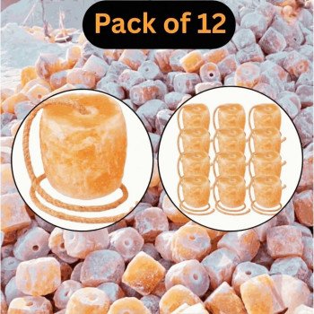 Pack of 12 Himalayan Lick Salt Blocks for Cattle, Goats & Livestock